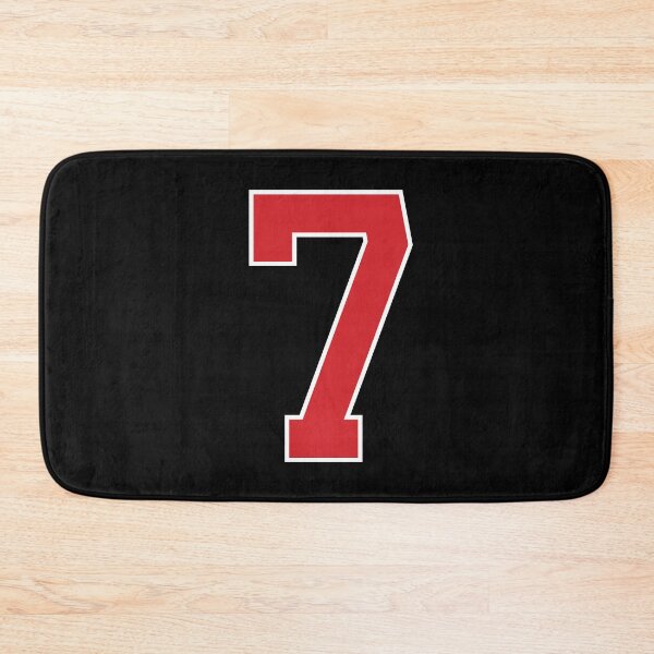 Item preview, Sports Number 7, red black color lucky sport seven designed and sold by ArtIsParty.
