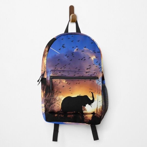 Item preview, Elephant in Morning Light Silhouette with Numbers designed and sold by Cawaiico.