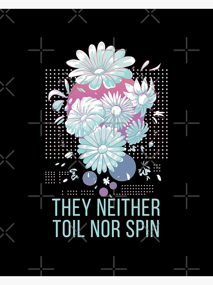 "Jesus Said Do Not Worry, Consider The Lilies, They Neither Toil Nor