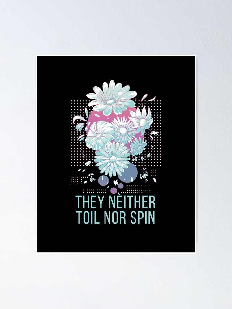 "Jesus Said Do Not Worry, Consider The Lilies, They Neither Toil Nor