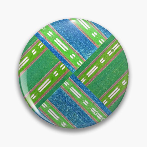 Item preview, Blue and Green Stripes Woodblock Patterns designed and sold by RyanCaudell.