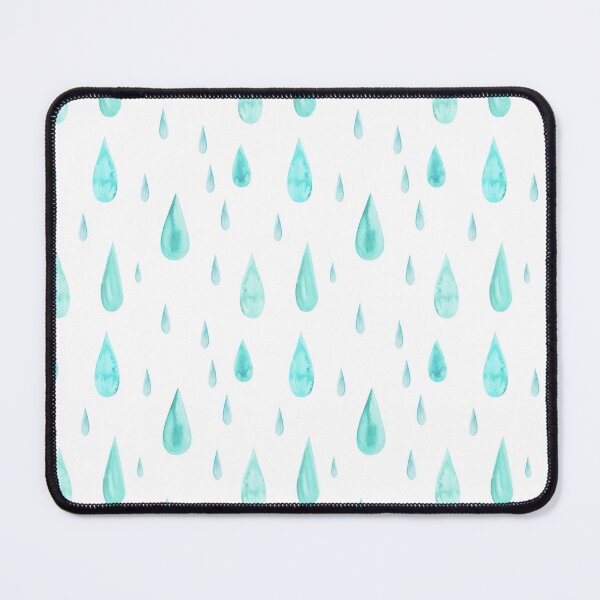 Item preview, Radiant blue watercolor raindrops  designed and sold by Miricle.