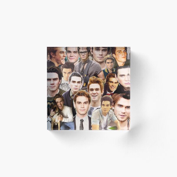 kj apa collage Acrylic Block