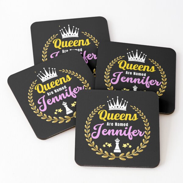 Item preview, Queens Are Named Jennifer - Custom Gifts For Jennifer  | Retro Gold Purple Design designed and sold by Delandor.
