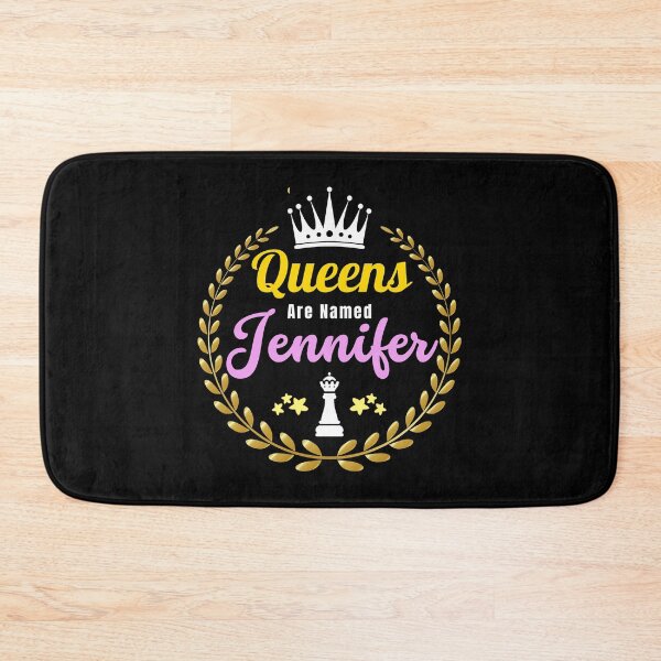 Item preview, Queens Are Named Jennifer - Custom Gifts For Jennifer  | Retro Gold Purple Design designed and sold by Delandor.