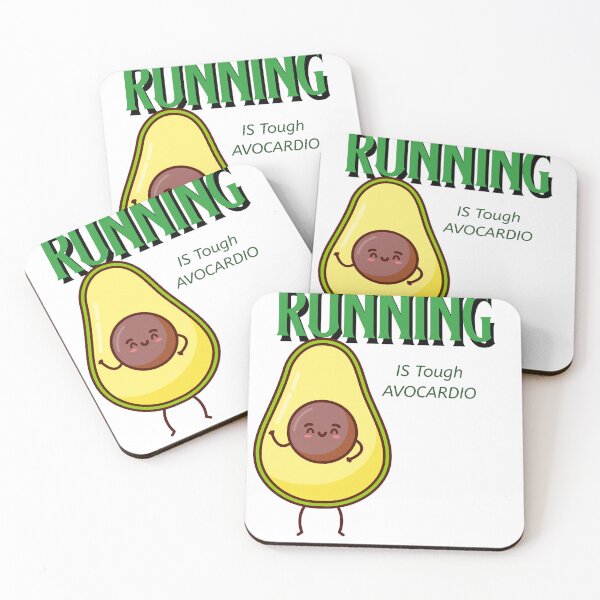 Item preview, RUNNING IS Tough AVOCARDIO. designed and sold by FreeRange Co.