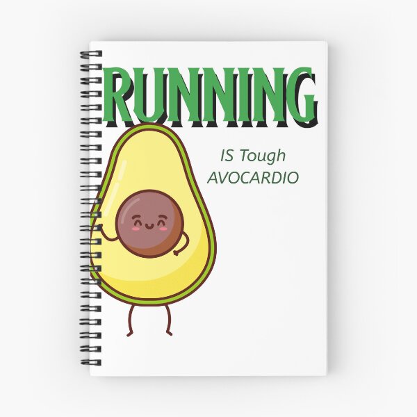 Item preview, RUNNING IS Tough AVOCARDIO. designed and sold by FreeRange Co.