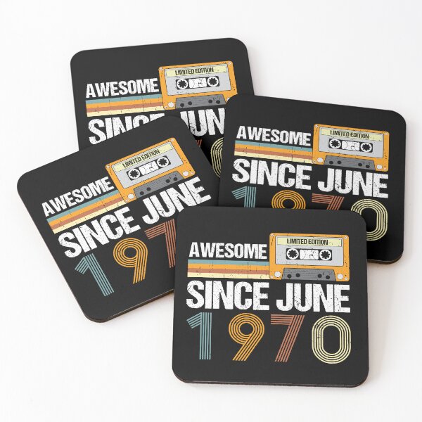 Item preview, Awesome Since June 1970 | 52th birthday | vintage June 1970 designed and sold by AMINE  ★★★★★.