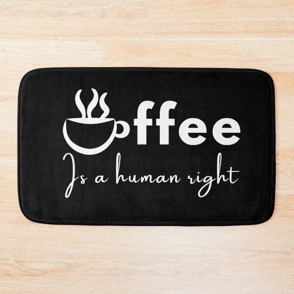 Item preview,  Coffee shop solo, coffee is a human right, are you brewing for me ,positive quote ,black and white illustration. designed and sold by Coolclassy.
