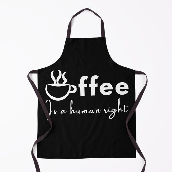 Item preview, Coffee shop solo, coffee is a human right, are you brewing for me ,positive quote ,black and white illustration. designed and sold by Coolclassy.