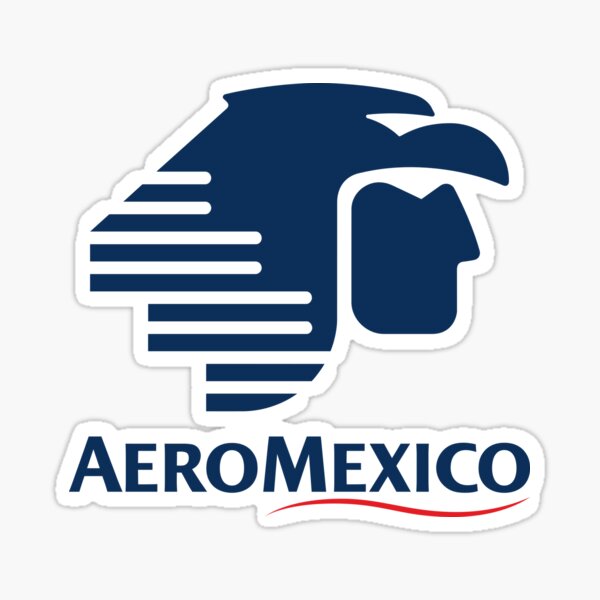 Size 16.5 cm x 5.3 cm Aeromexico Logo Sticker 