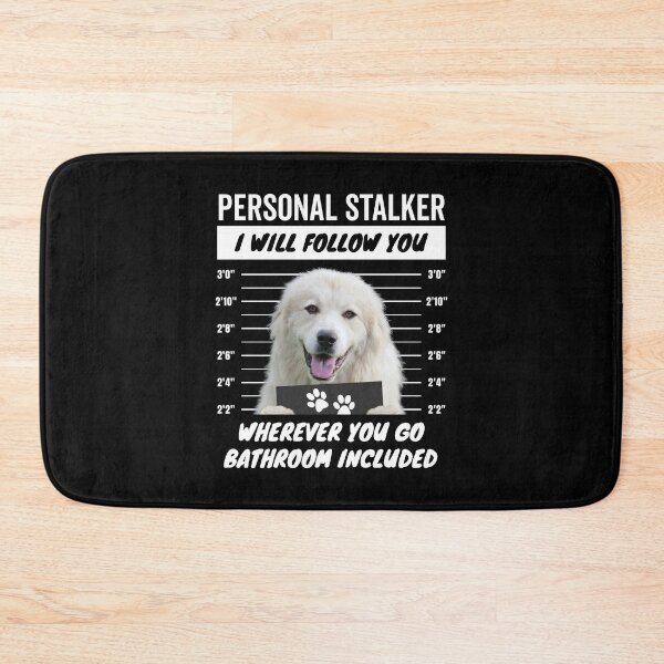 Item preview, Personal Stalker Dog – White Great Pyrenees designed and sold by More Cute Dogs.