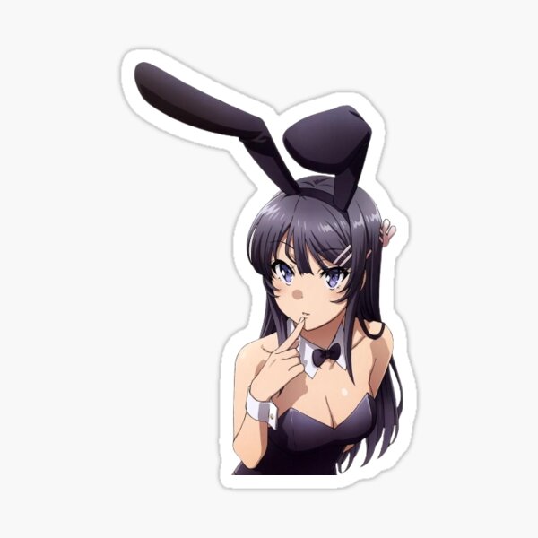 Mai Sakurajima Bunny Girl Senpai Sticker By TakoYakiStore Redbubble