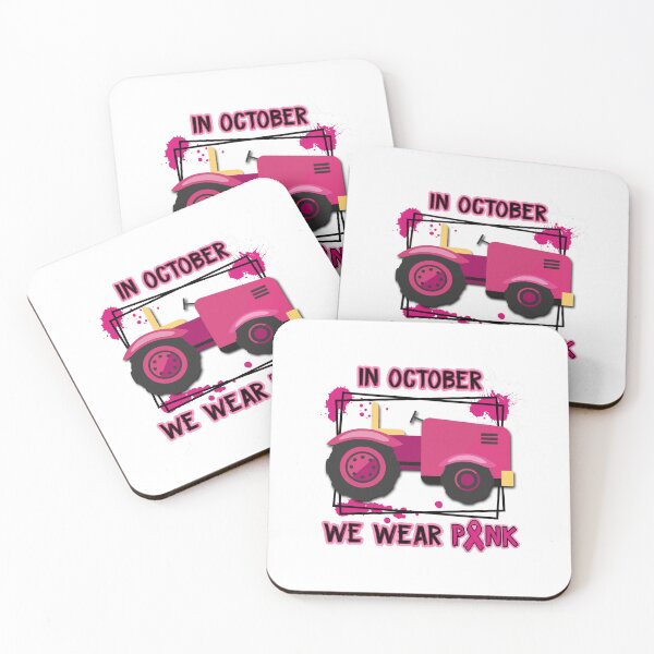 Item preview, In October We Wear Pink Love Tractor designed and sold by SCayson.