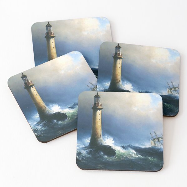 Item preview, Shipping off the Eddystone Lighthouse - Vilhelm Melbye (19th century) designed and sold by Geraldo Garcia.