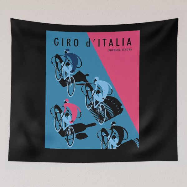 Item preview, GIRO D ITALIA : Abstract Bologna Verona Bicycle Racing Print designed and sold by posterbobs.