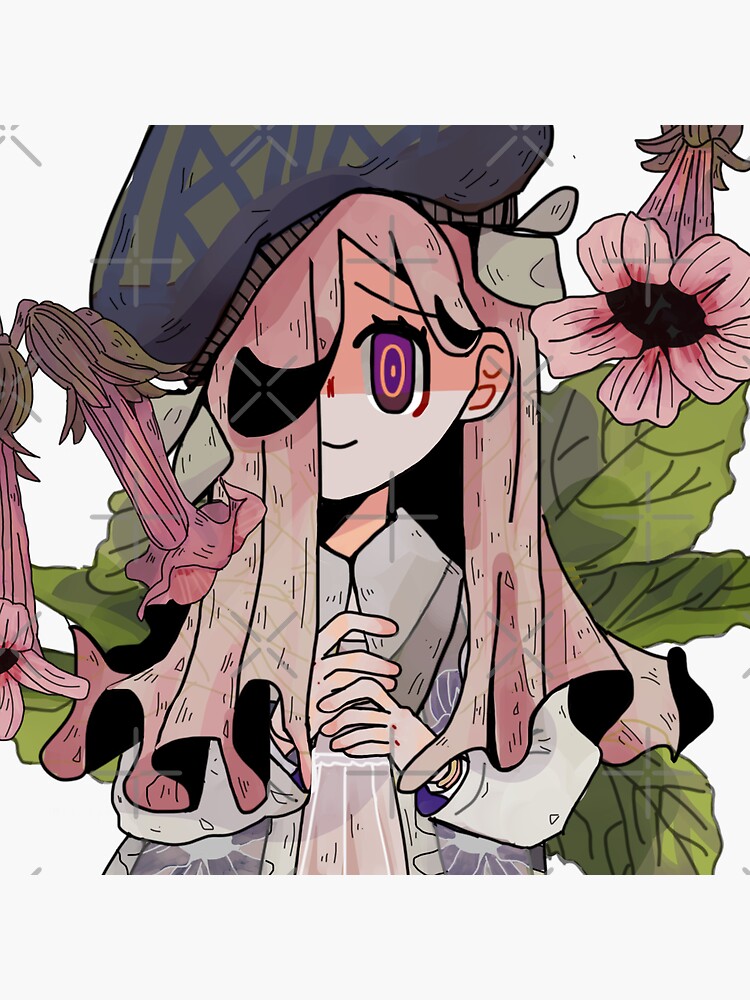 "Rehmannia Bellflower Girl " Sticker for Sale by pomodorobot Redbubble