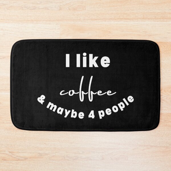 Item preview, Coffee shop solo,solo with coffee, I love coffee and maybe 4 people, coffee is a human right, positive quote ,black and white illustration. designed and sold by Coolclassy.