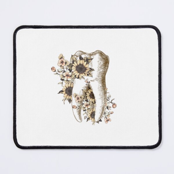 Item preview, Tooth with sunflowers, dental design designed and sold by guaka-molly.
