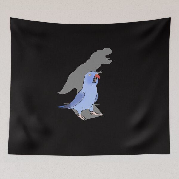 Item preview, T-rex violet alexandrine parrot FEMALE designed and sold by FandomizedRose.
