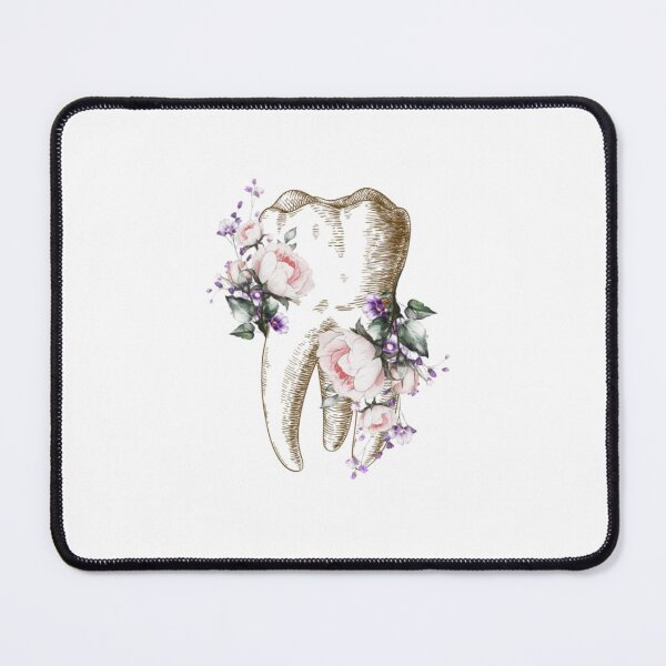 Item preview, Tooth with purple flowers, dental design designed and sold by guaka-molly.