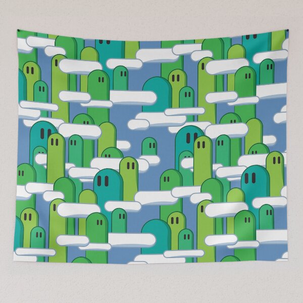 Item preview, Dinosaur Land Hills - Classic Video Game Landscape designed and sold by tymonardo.