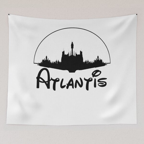 Artikelvorschau, Stargate Atlantis City Logo (Schwarz) Klassisch entworfen und verkauft von BruceGoods.