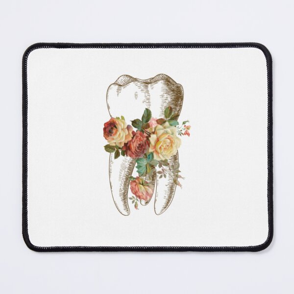 Item preview, Tooth with orange flowers, dental design designed and sold by guaka-molly.