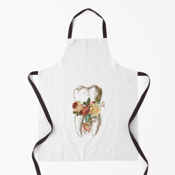 Item preview, Tooth with orange flowers, dental design designed and sold by guaka-molly.