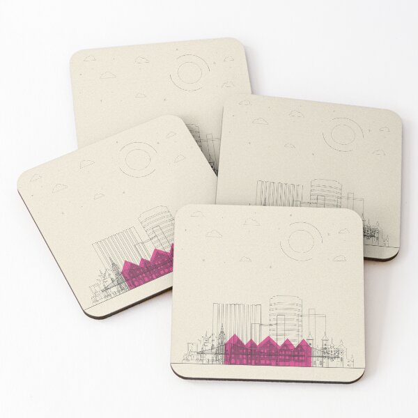 Item preview, Abstract City Posters: Bergen, Norway designed and sold by A Deniz Akerman.