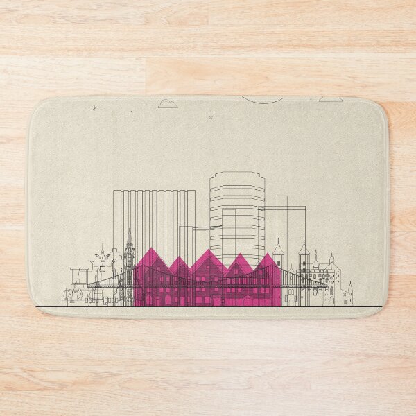 Item preview, Abstract City Posters: Bergen, Norway designed and sold by A Deniz Akerman.