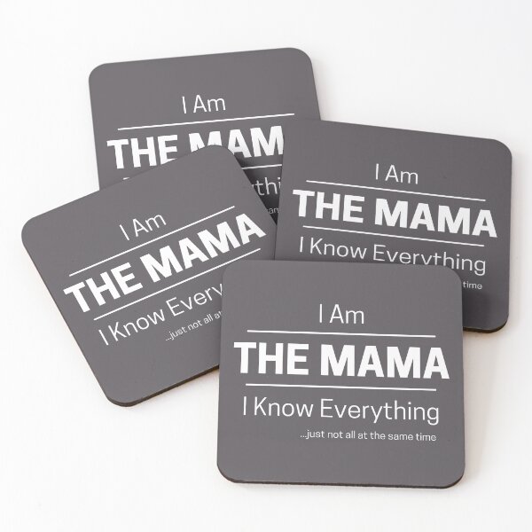 Item preview, Funny Mom Knows Everything Quote Saying, I Am The Mama, I Know Everything, Walking Encyclopedia, Trivia Goddess, White Text designed and sold by hjsmith.