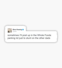Ezra Koenig Whole Foods Tweet Sticker