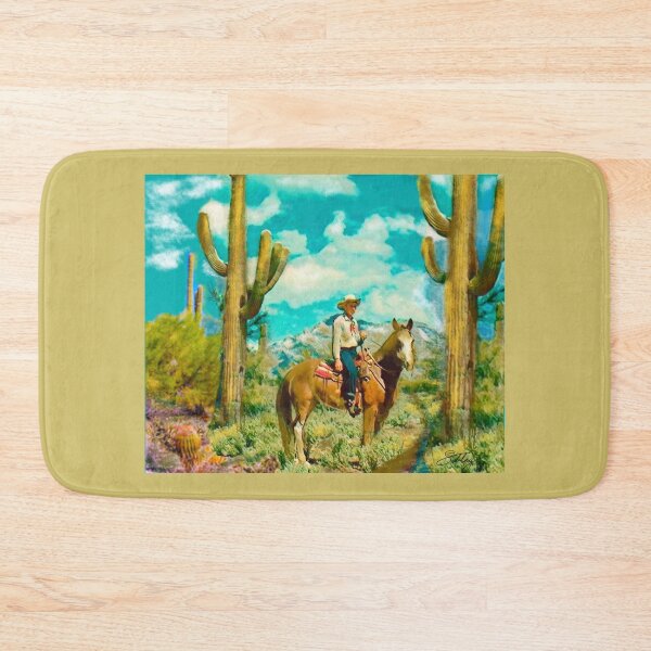 Item preview, Cowboy In The Sonora Desert In Spring designed and sold by Mizjean.