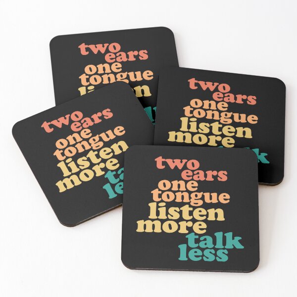 Item preview, Two Ears One Tongue Listen More Talk Less designed and sold by Rhu Creations.