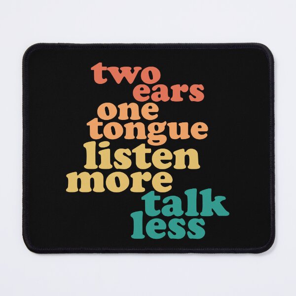 Item preview, Two Ears One Tongue Listen More Talk Less designed and sold by Rhu Creations.