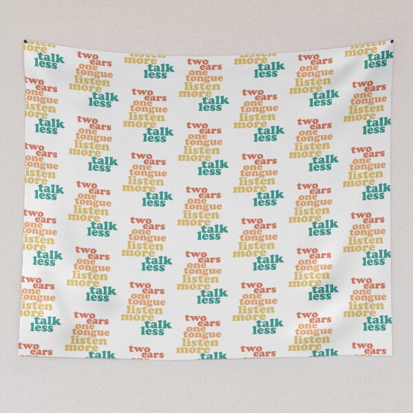 Item preview, Two Ears One Tongue Listen More Talk Less designed and sold by Rhu Creations.