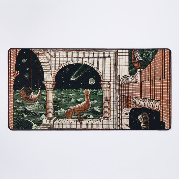 Aperçu de l'œuvre Un autre monde II de M. C. Escher créée et vendue par AestheticsXarts.