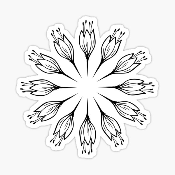 "little white flowers" Sticker by hafke Redbubble
