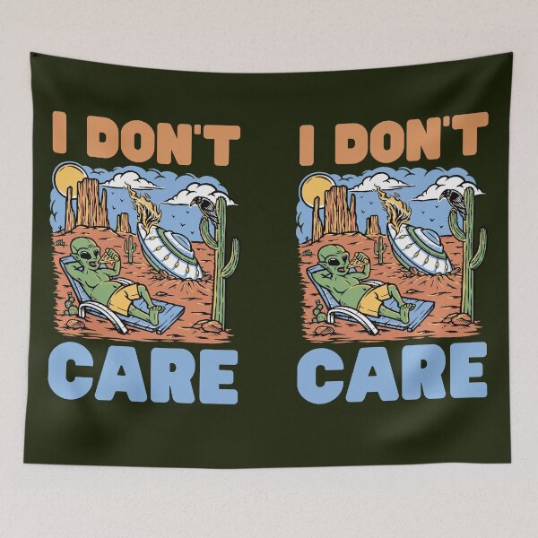 Item preview, I Don't Care designed and sold by Keep Smiling.