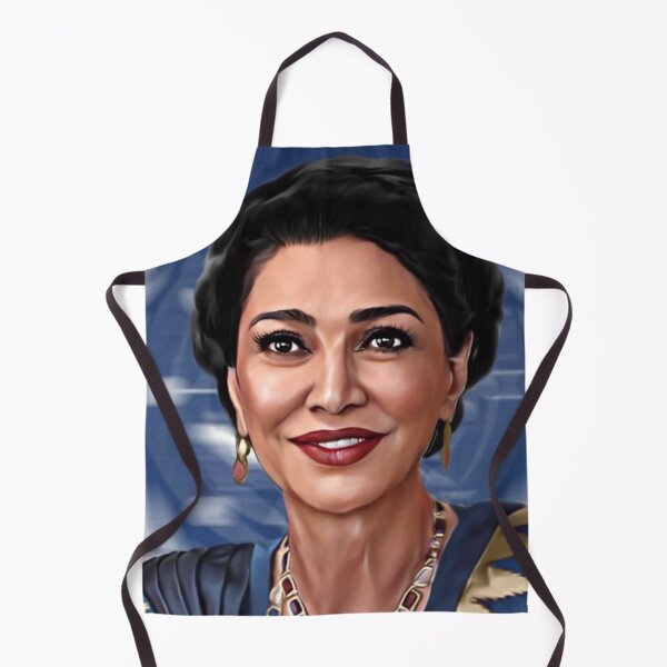 Item preview, Chrissy Blue Background Portrait for Screaming Firehawks designed and sold by orionlodubyal.