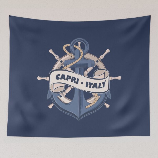Item preview, Capri Italy Nautical Summer Anchor Design designed and sold by CynthiaGraphics.