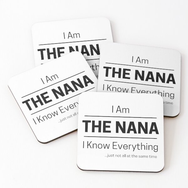 Item preview, Funny Grandma Knows Everything Quote Saying, I Am The Nana, I Know Everything, Walking Encyclopedia, Trivia Goddess, Black Text designed and sold by hjsmith.