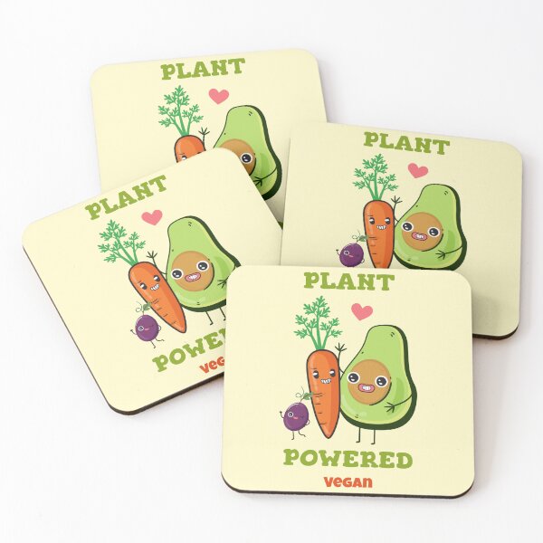Item preview, Plant Powered - Vegan Quote designed and sold by SwordsAndCharms.