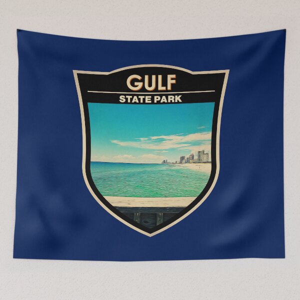Item preview, Gulf State Park Alabama Watercolor Badge designed and sold by KrisSidDesigns.