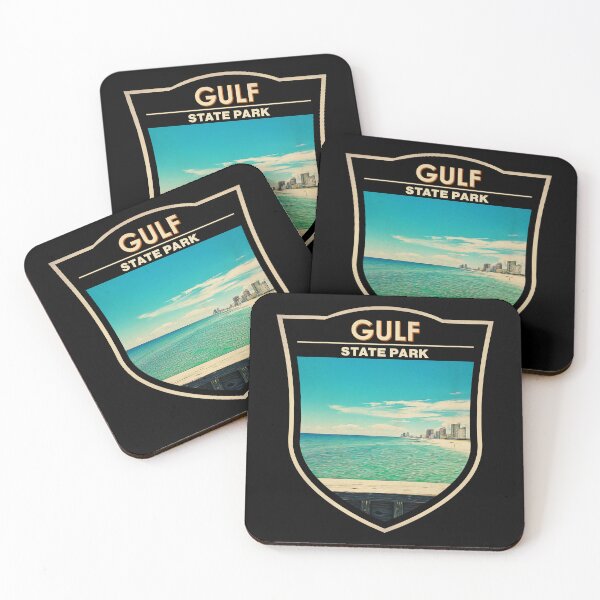 Item preview, Gulf State Park Alabama Watercolor Badge designed and sold by KrisSidDesigns.