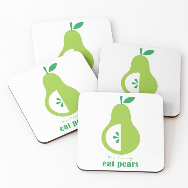 Item preview, Green pear pattern print designed and sold by thelake-goose.