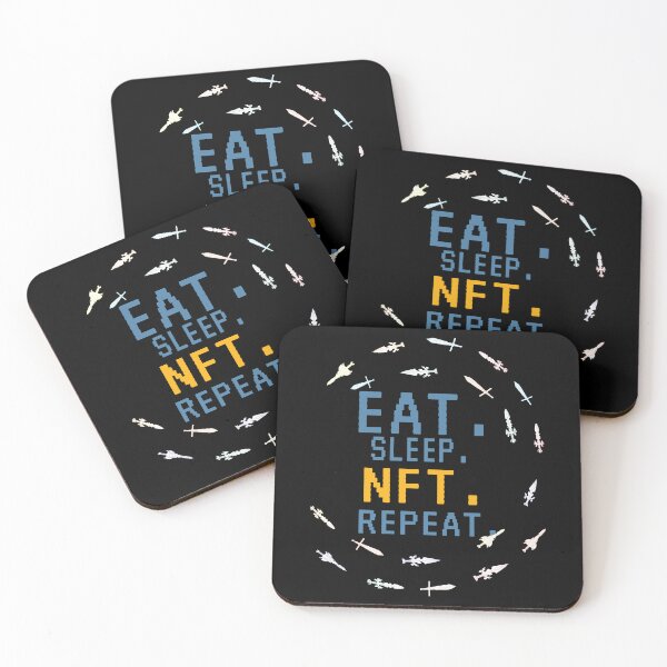 Item preview, eat sleep nft repeat designed and sold by arianpink.