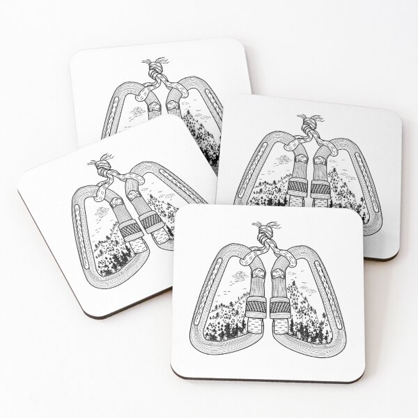 Item preview, Carabiner Lungs | Climber Lungs  designed and sold by designsbyMoiLS.