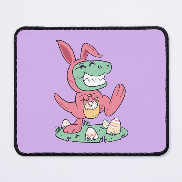 Item preview, Happy T-Rex Dinosaur in Easter Bunny Suit designed and sold by MadMando.
